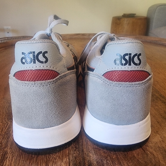 Asics Lyte Classic Shoe Mid Grey Black Unisex Men Sz 9.5 - Picture 3 of 11